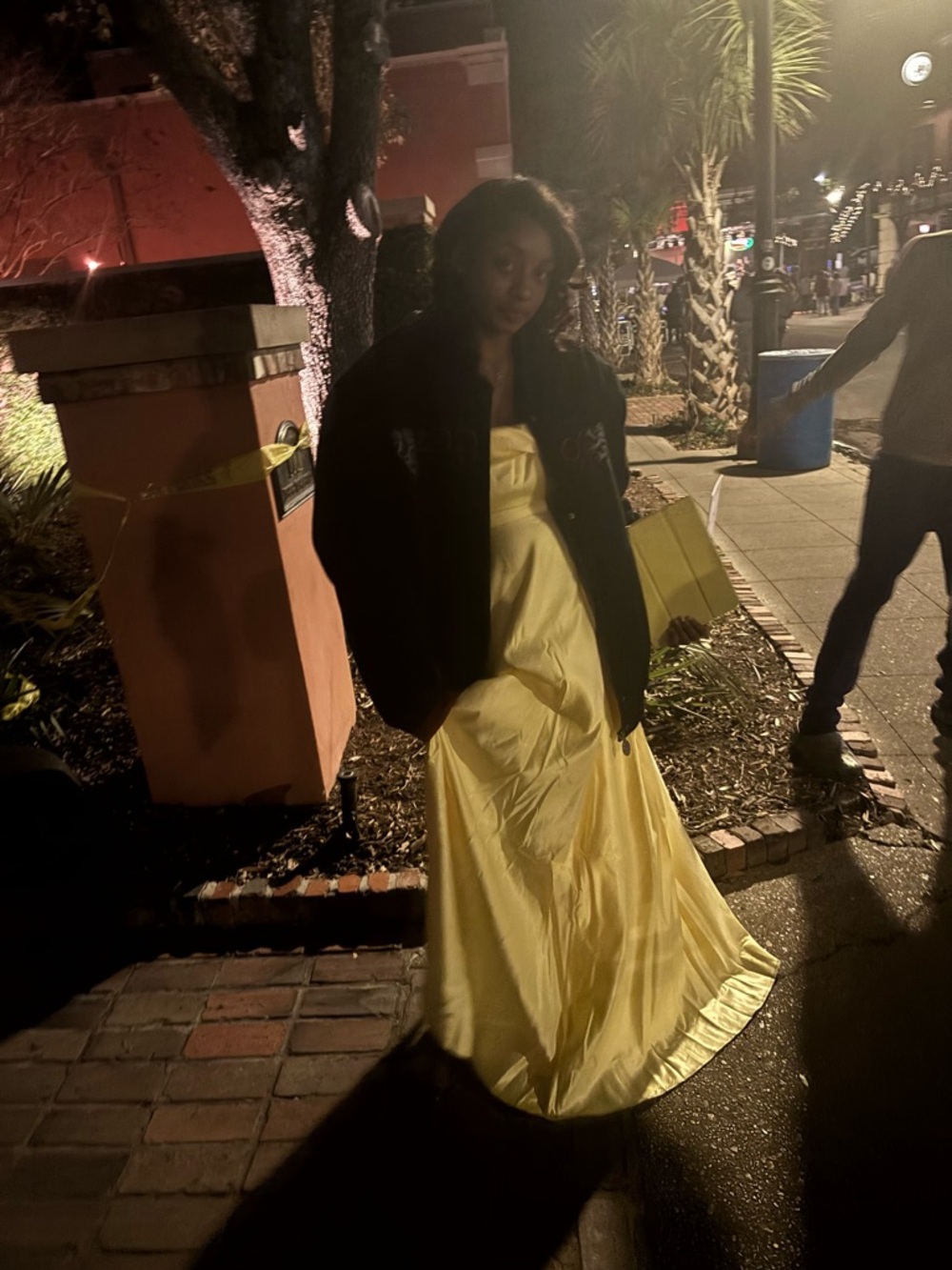 Fashion Nova Yellow Sleeveless Midi Dress with Quilted Yellow Crossbody - Picture 2 of 3